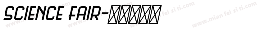 Science Fair字体转换